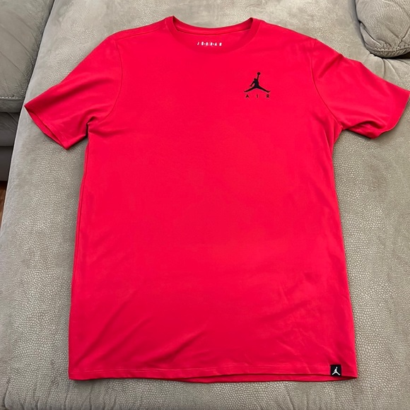 Nike Air Jordan Mens Large T shirt. Red and Black. - Picture 1 of 5
